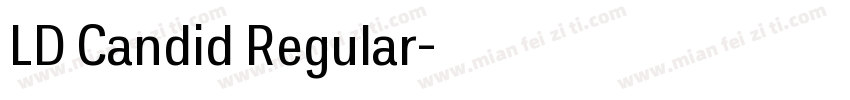 LD Candid Regular字体转换